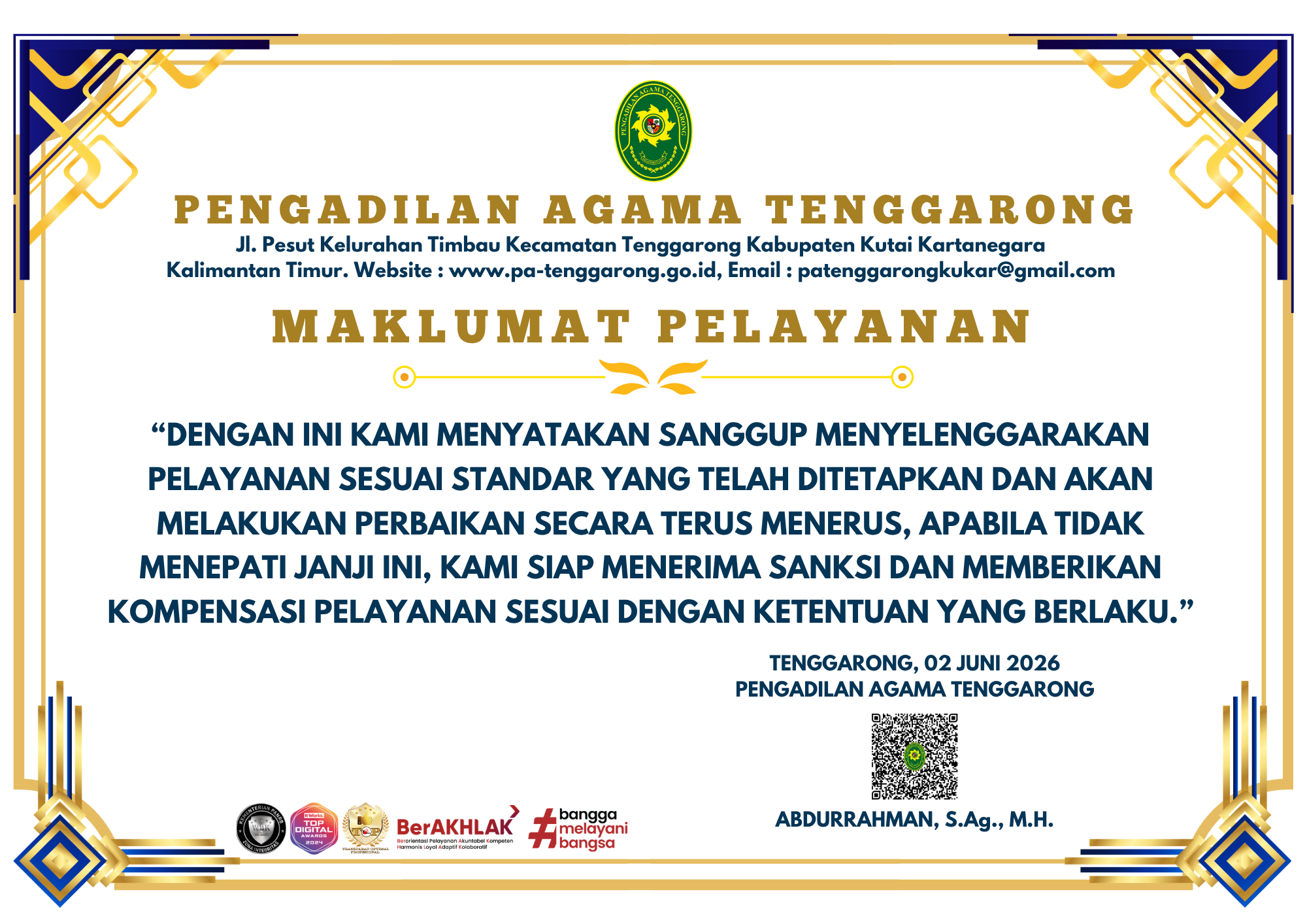 Maklumat Pelayanan 2025